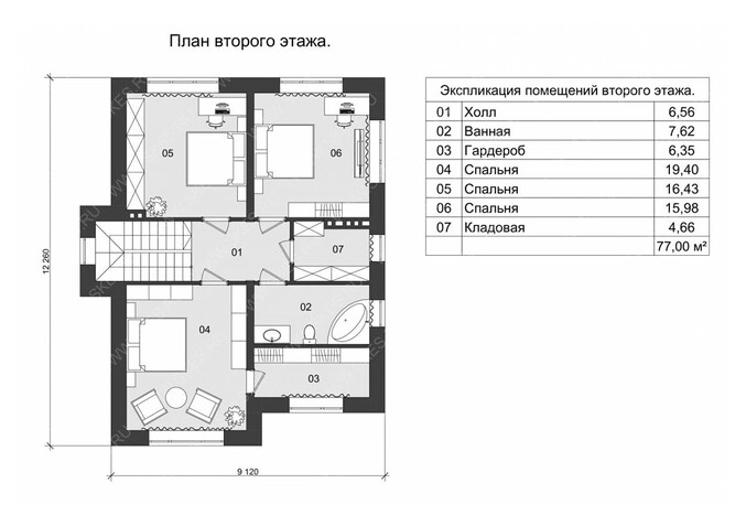 Дом из керамических блоков КБ-001