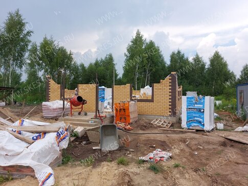 Строительство стен 1 этажа 